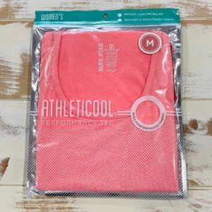 5/$20 NEW 8-10 M Women's Athleticool Performance Coral Tee